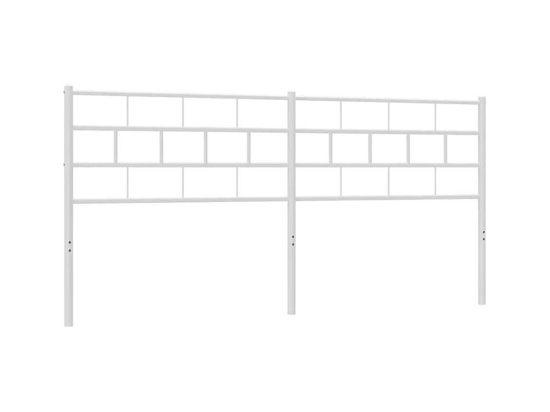 Tête de lit métal blanc 193 cm