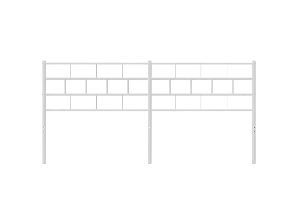 Tête de lit métal blanc 193 cm