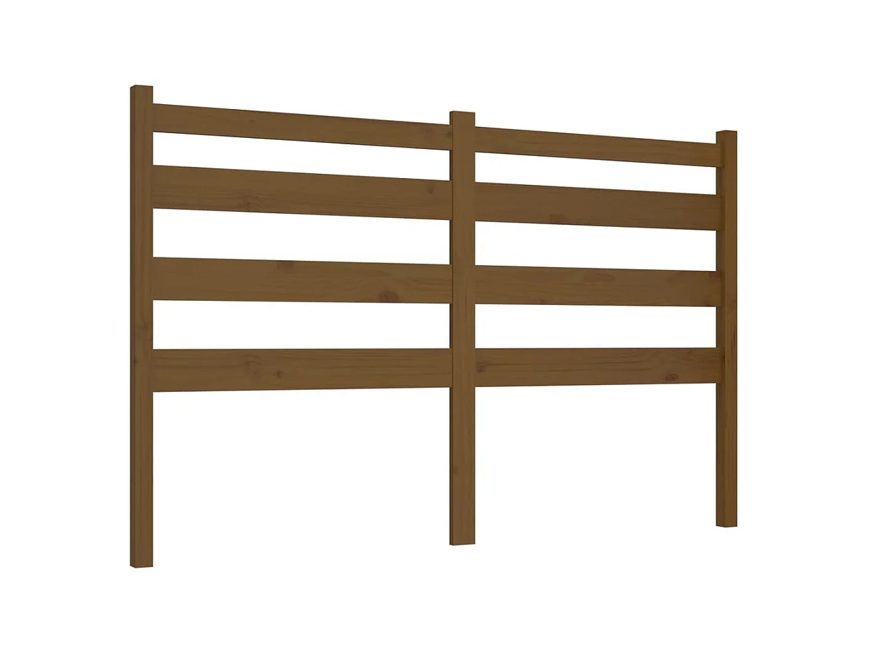Tête de lit Marron miel 146x4x100 cm Bois massif de pin