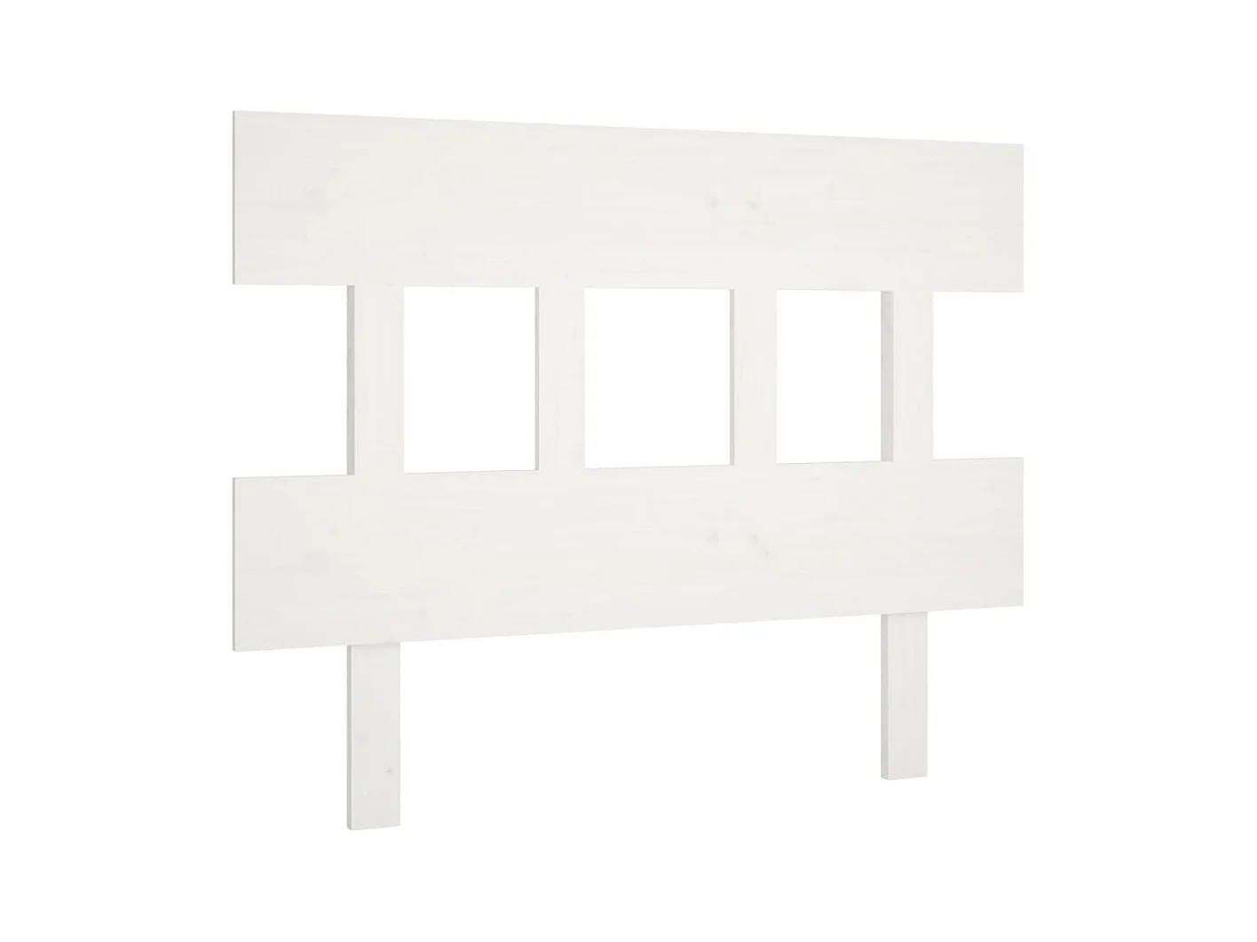 Hoofdbord Wit 93,5x3x81 cm Massief grenenhout