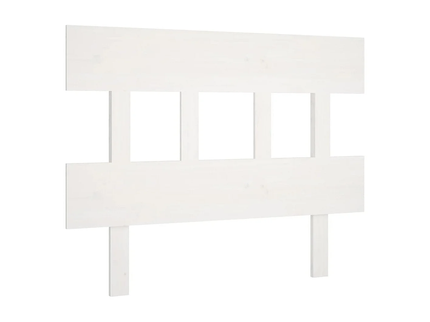 Cabeceira Branca 93,5x3x81 cm Madeira maciça de pinho