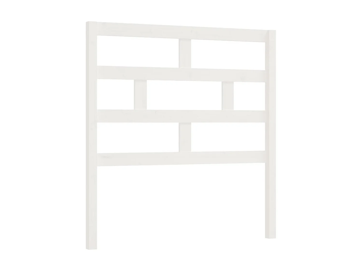 Tête de lit Blanc 81x4x100 cm Bois massif de pin