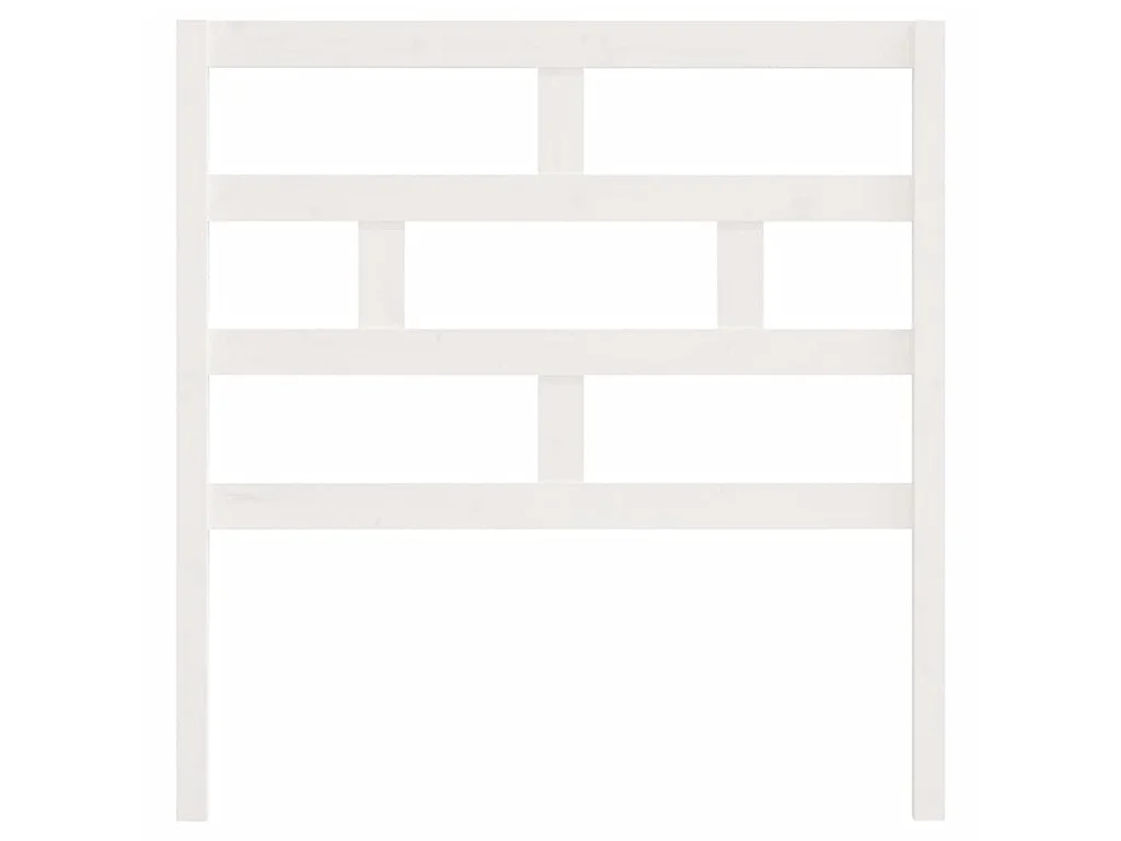 Tête de lit Blanc 81x4x100 cm Bois massif de pin