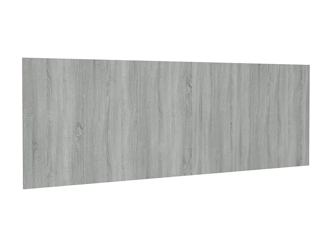 Cabeceira de parede cinza Sonoma 240x1,5x80 cm Madeira trabalhada