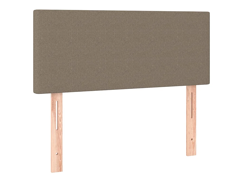 LED-hoofdbord Taupe 100x5x78/88 cm Stof
