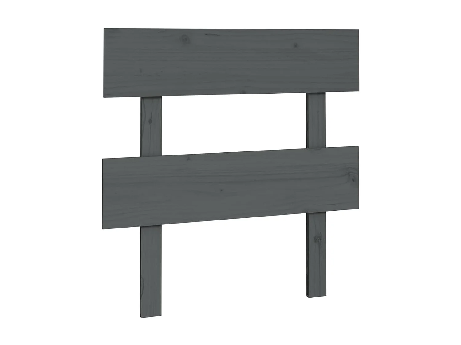 Tête de lit Gris 78,5x3x81 cm Bois massif de pin