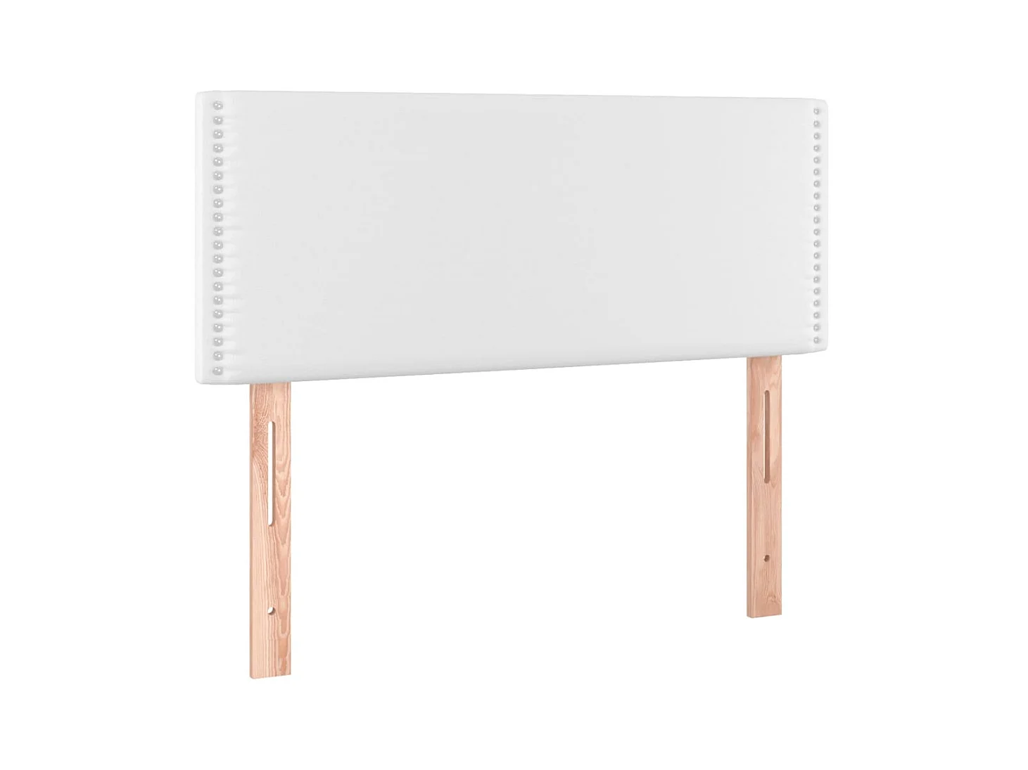 Tête de lit Blanc 100x5x78/88 cm Similicuir