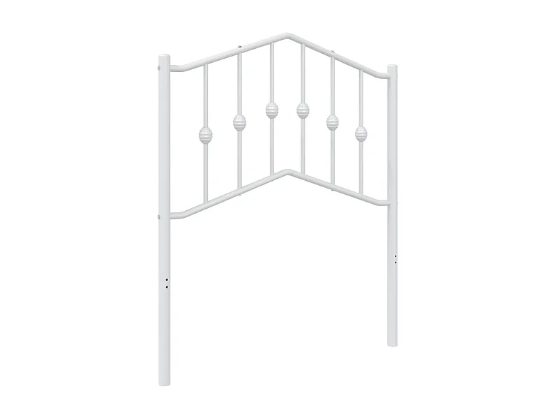 Tête de lit métal blanc 75 cm