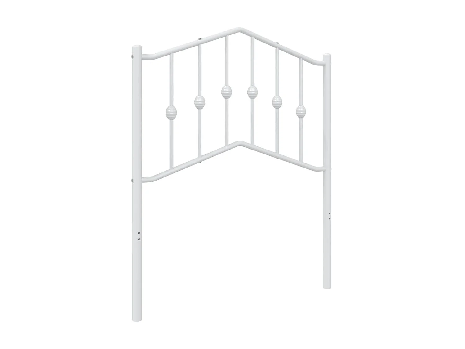 Tête de lit métal blanc 75 cm