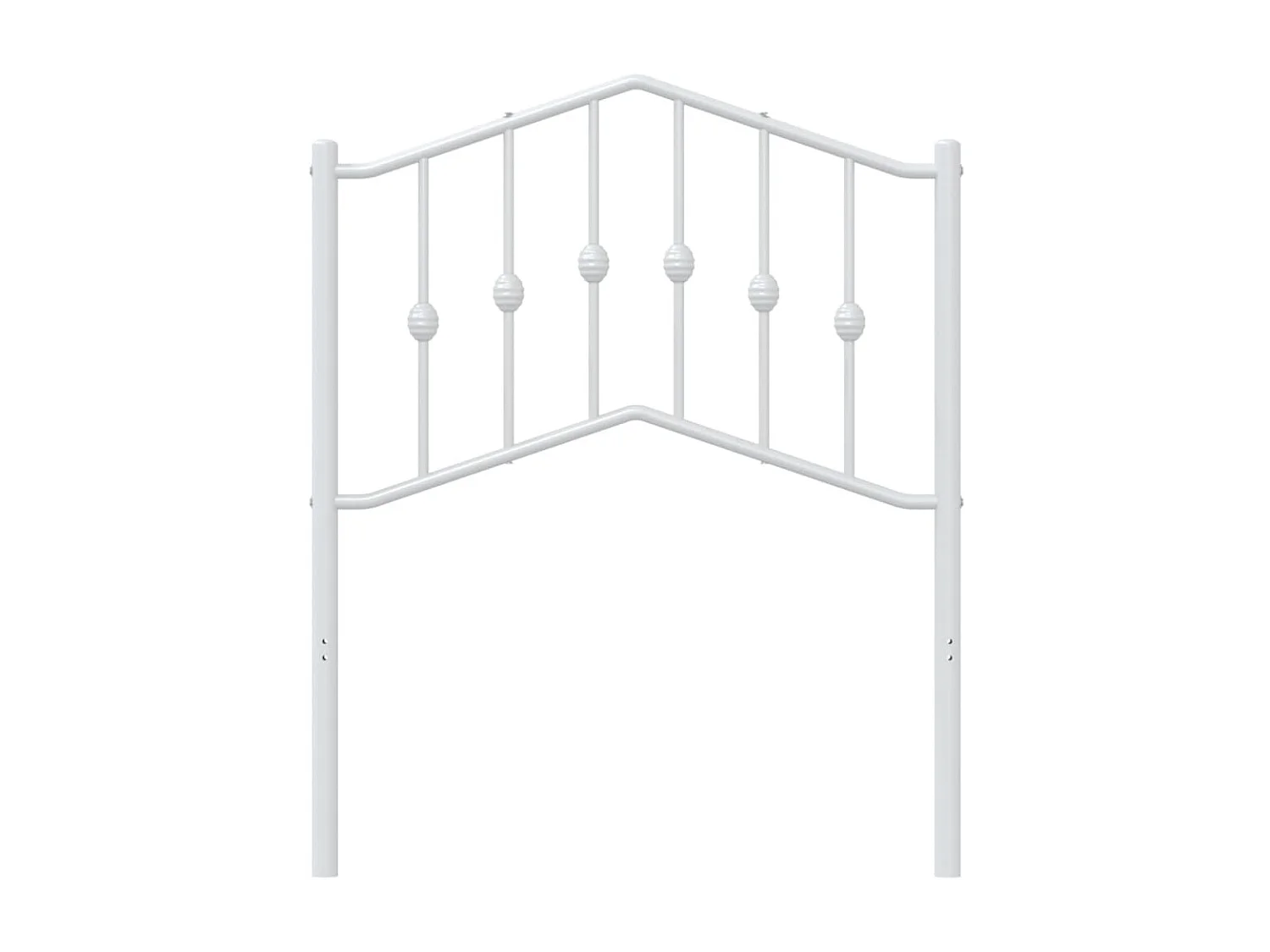 Tête de lit métal blanc 75 cm