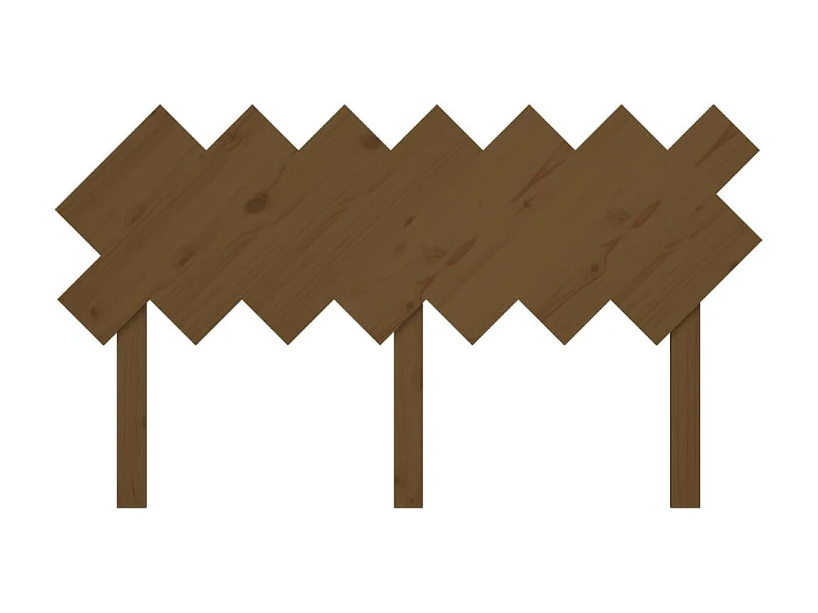 Tête de lit Marron miel 141x3x80,5 cm Bois massif de pin