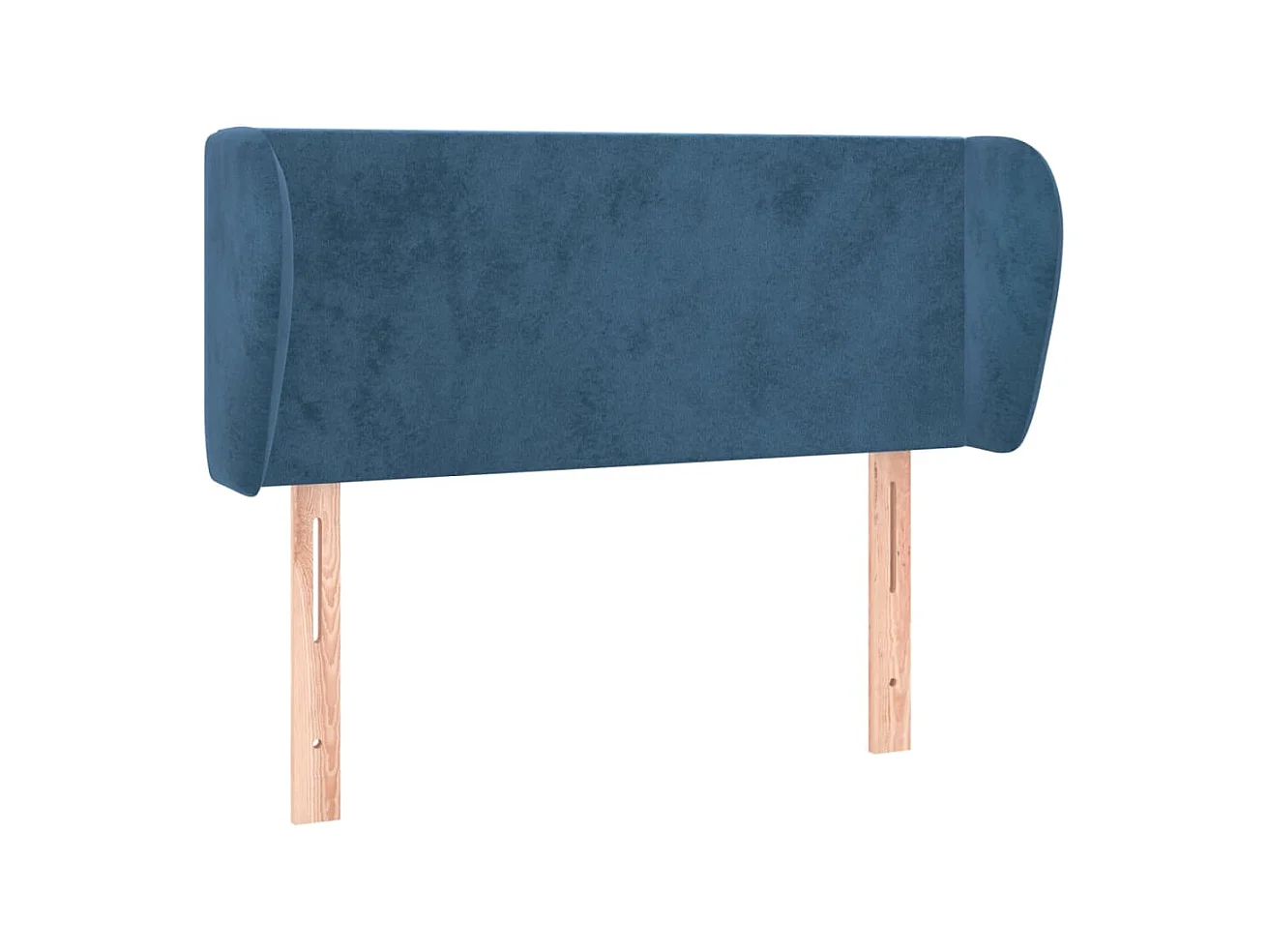 Tête de lit avec oreilles Bleu foncé 93x23x78/88 cm Velours