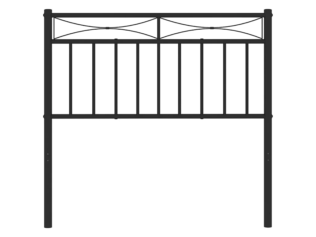 Tête de lit métal noir 90 cm