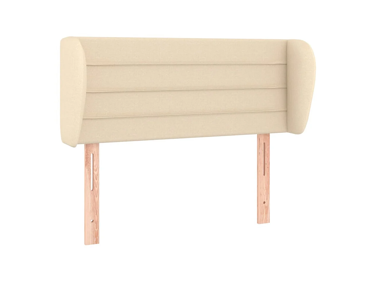 Tête de lit avec oreilles Crème 103x23x78/88 cm Tissu