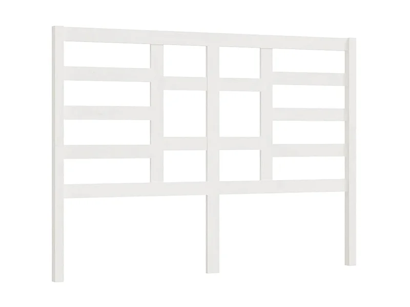 Tête de lit Blanc 126x4x104 cm Bois massif de pin