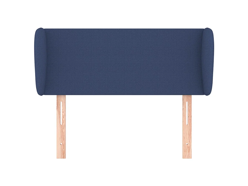 Tête de lit avec oreilles Bleu 93x23x78/88 cm Tissu
