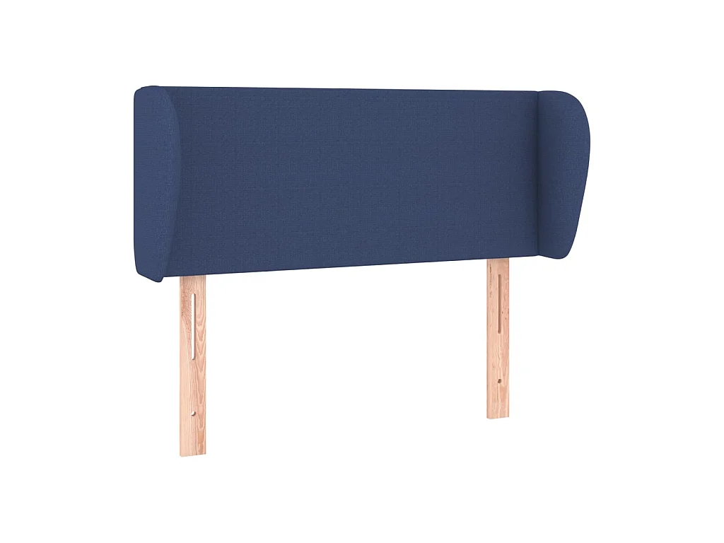 Tête de lit avec oreilles Bleu 93x23x78/88 cm Tissu