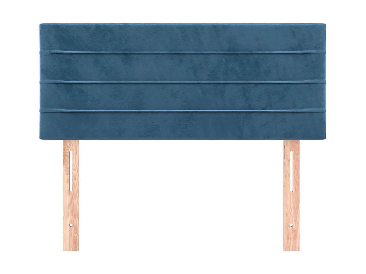 Testiera Blu scuro 90x5x78/88 cm Velluto