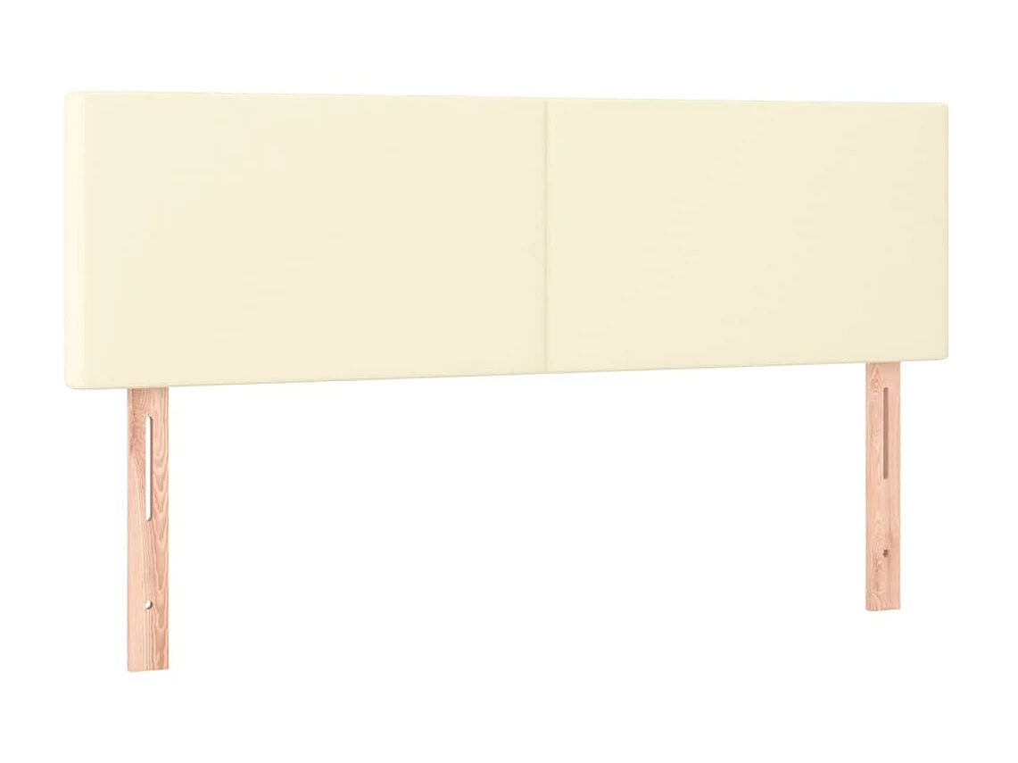 Cabecero LED Crema 144x5x78/88 cm Polipiel