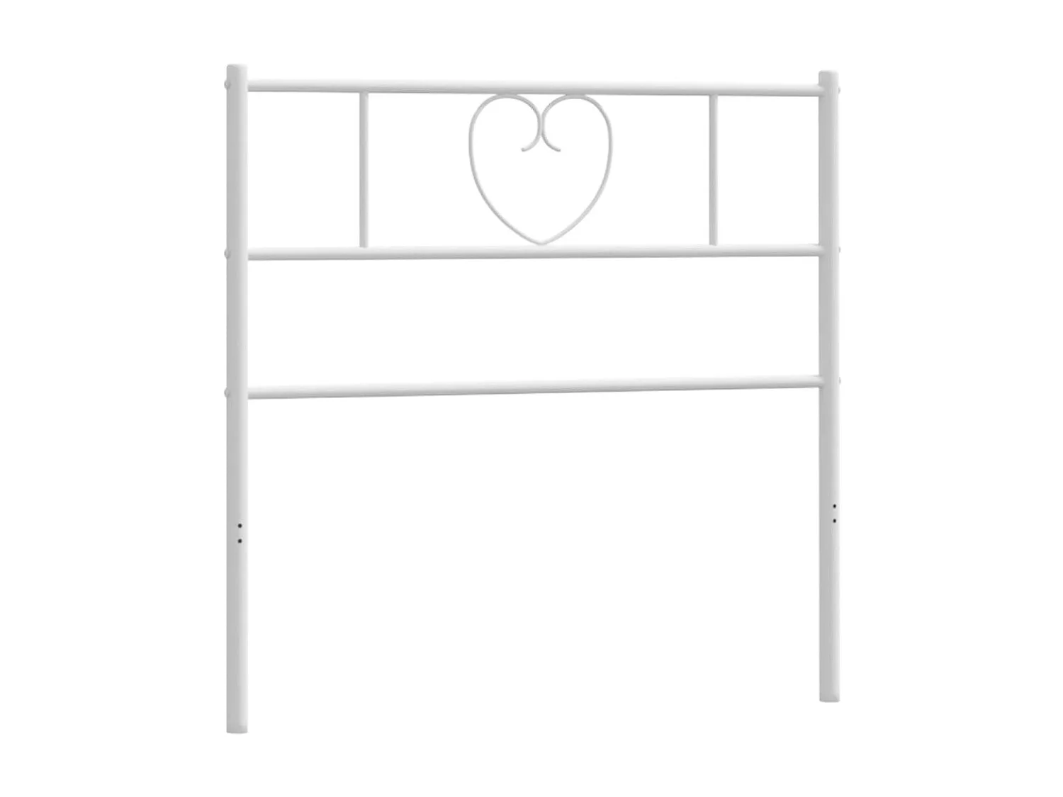 Tête de lit métal blanc 100 cm