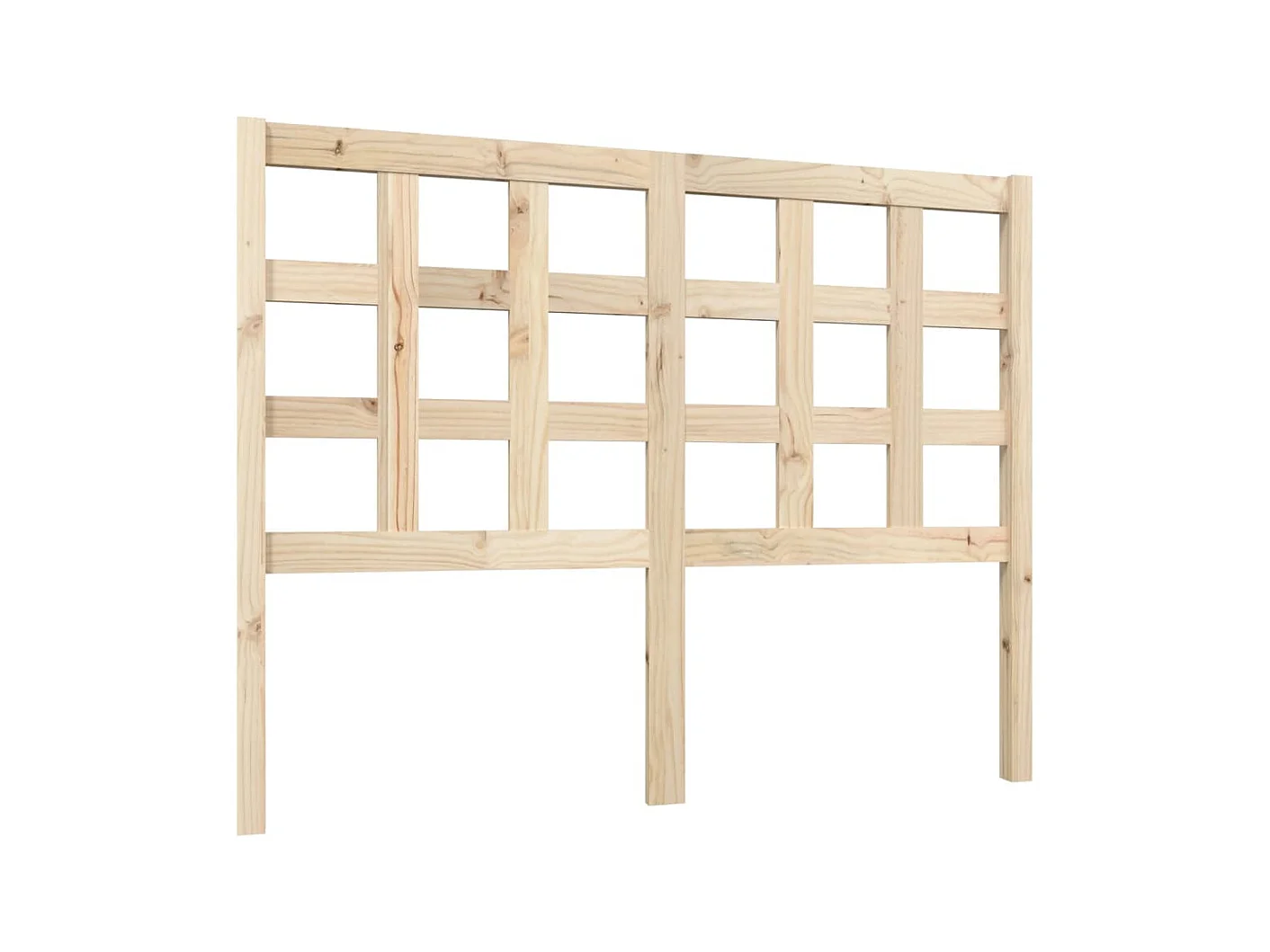 Hoofdbord 125,5x4x100 cm Massief grenenhout