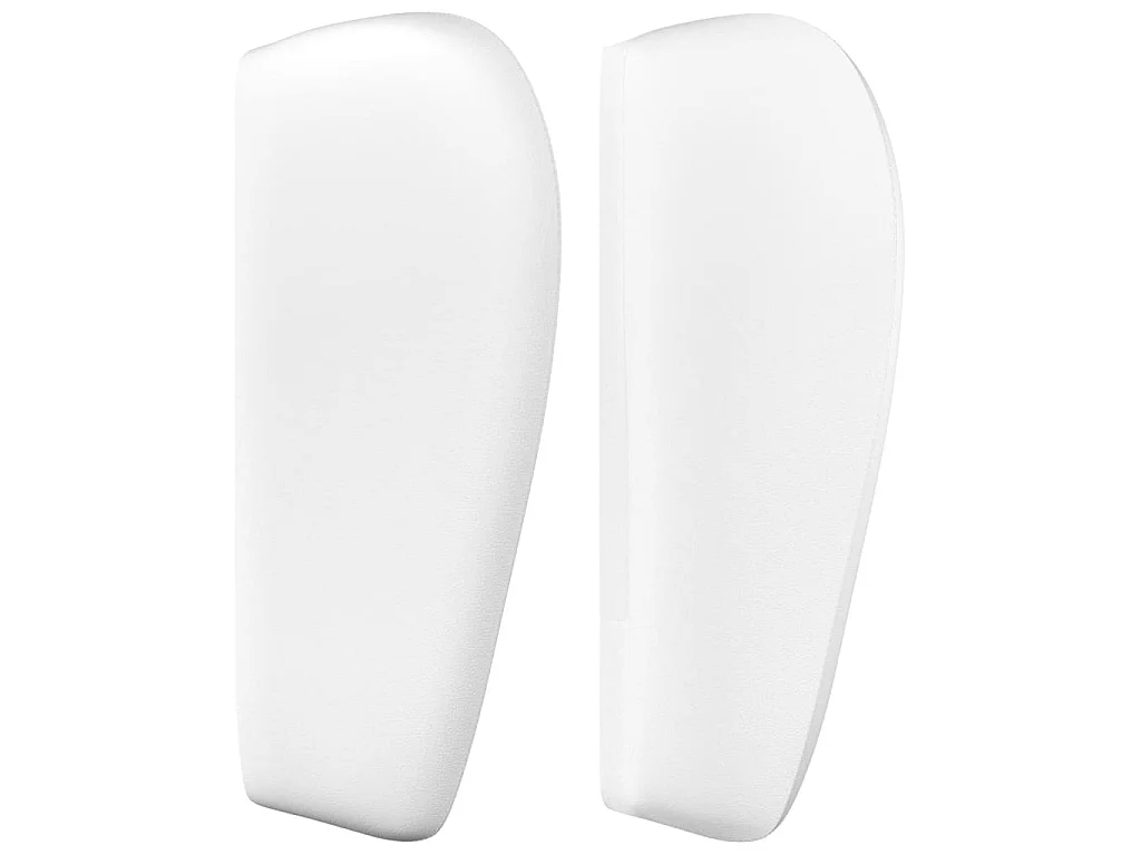 Tête de lit avec oreilles Blanc 103x23x78/88 cm Similicuir