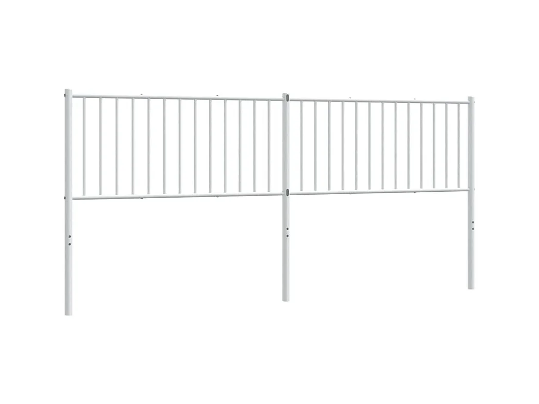 Tête de lit métal blanc 200 cm