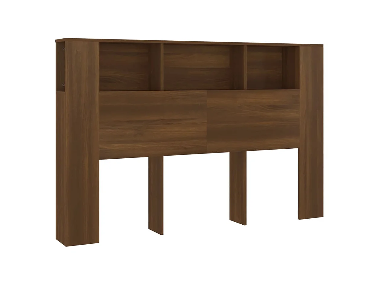 Hoofdbordkast Bruin eiken 160x18,5x104,5 cm