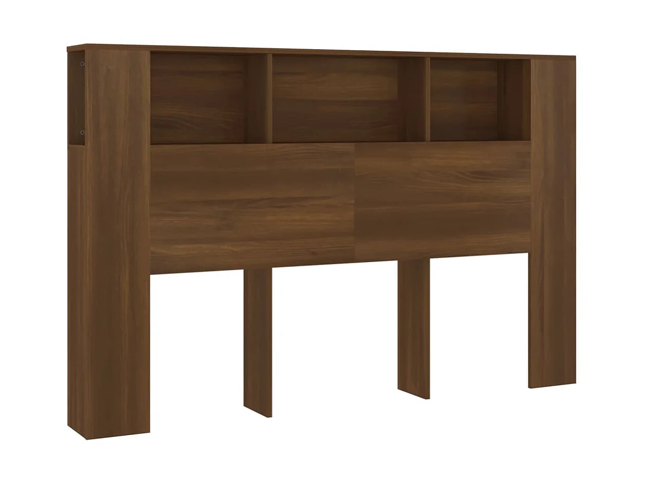 Armoire de tête de lit Chêne marron 160x18,5x104,5 cm