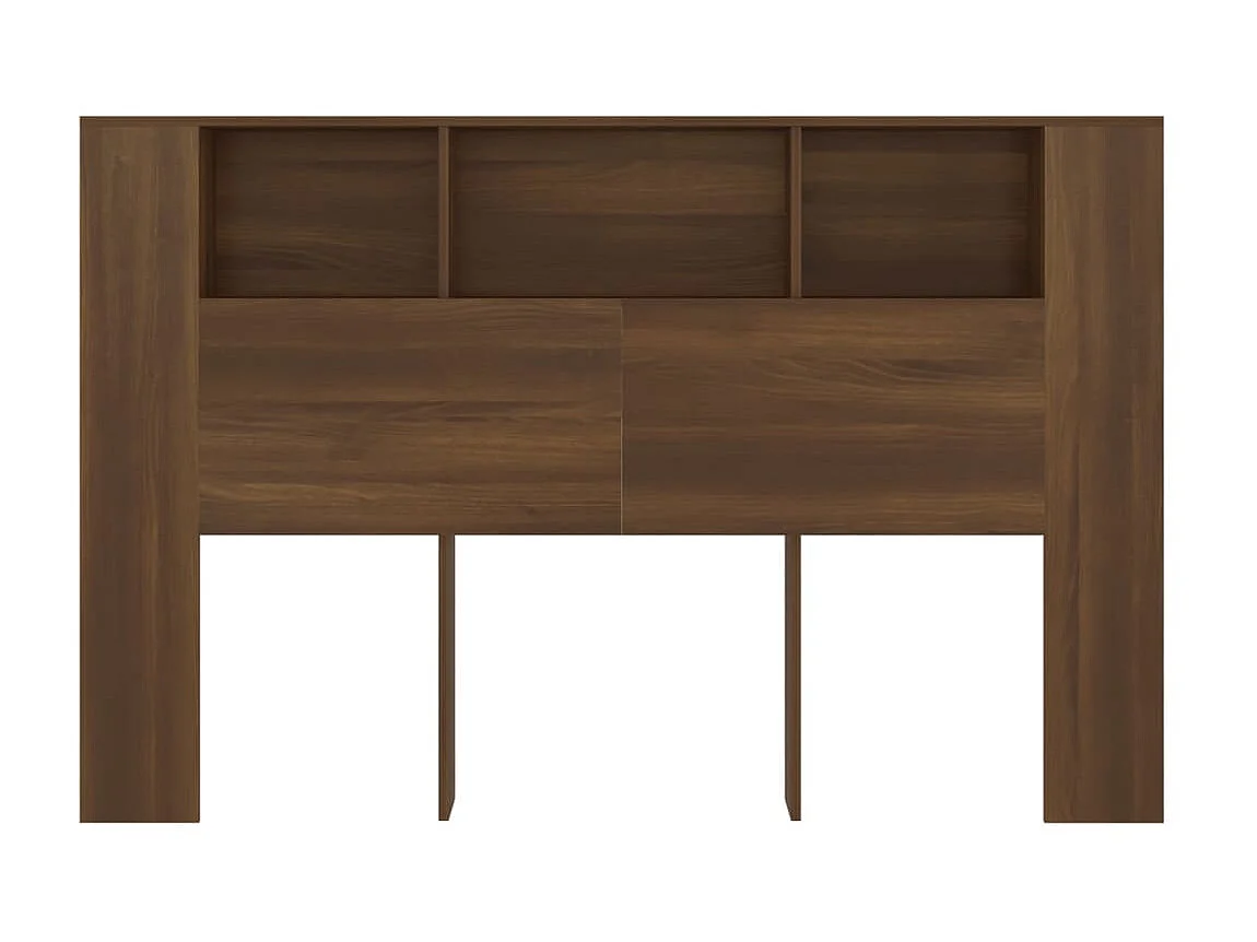 Armoire de tête de lit Chêne marron 160x18,5x104,5 cm
