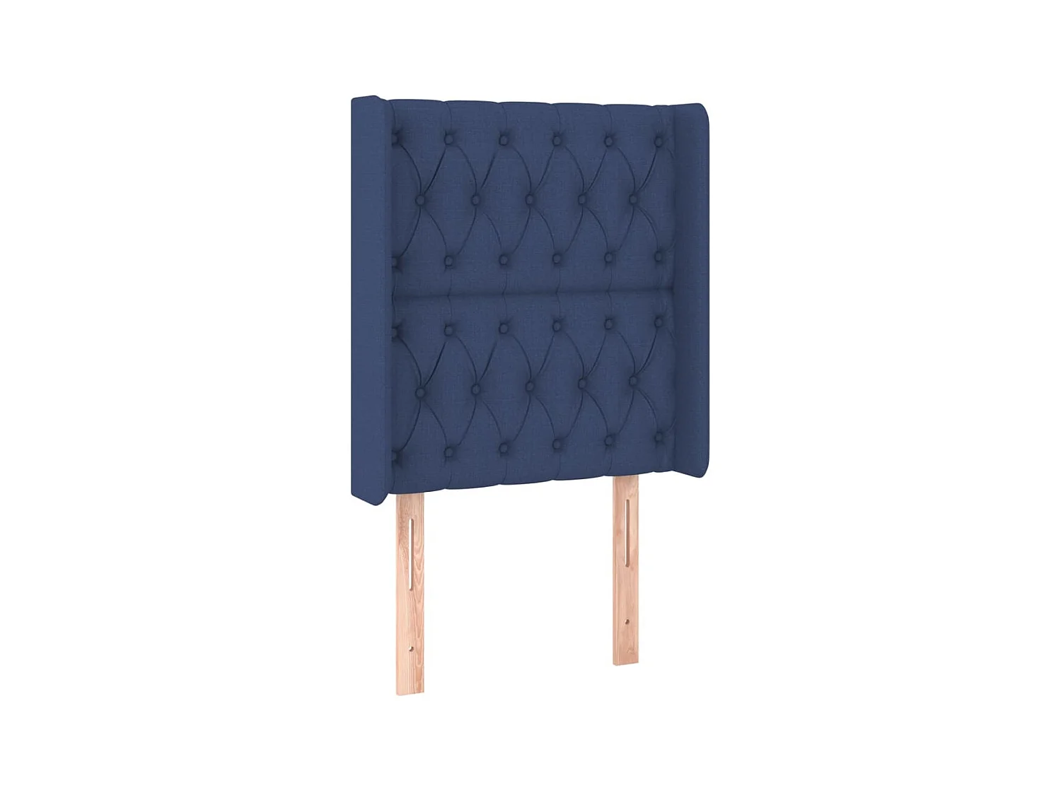 Tête de lit avec oreilles Bleu 83x16x118/128 cm Tissu