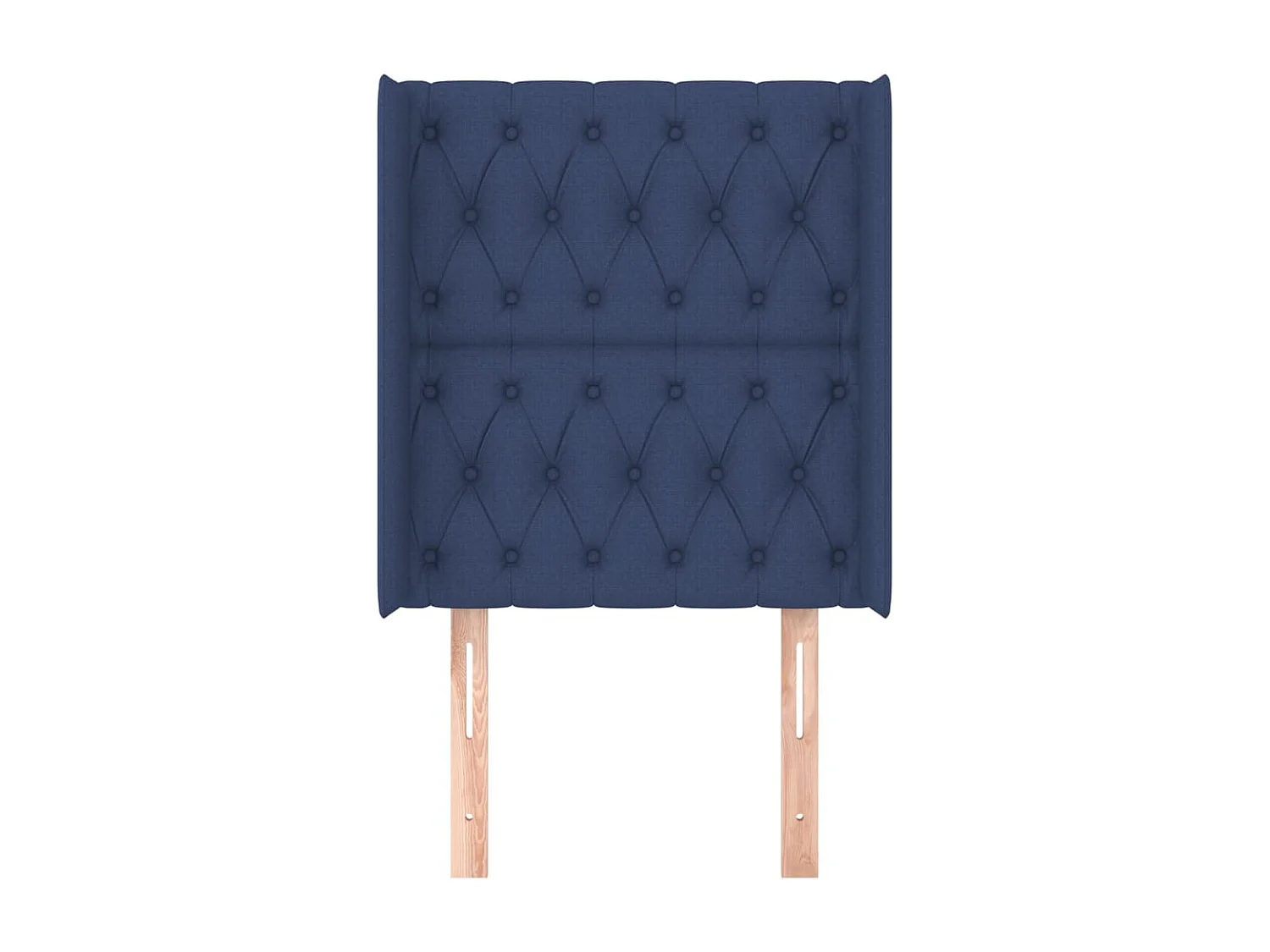 Tête de lit avec oreilles Bleu 83x16x118/128 cm Tissu