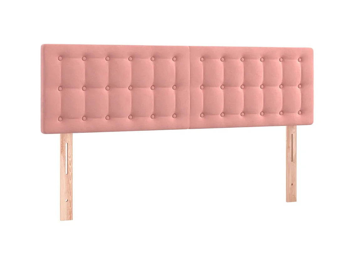 Testiere 2 pz Rosa 72x5x78/88 cm Velluto