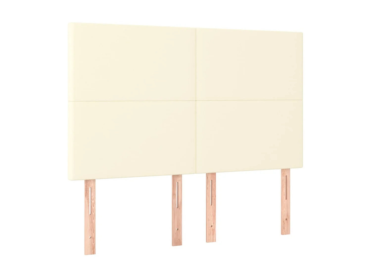 Cabecero LED Crema 144x5x118/128 cm Polipiel