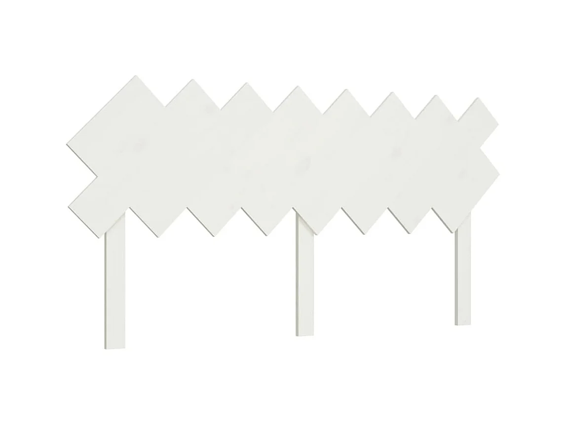 Tête de lit Blanc 159,5x3x80,5 cm Bois massif de pin