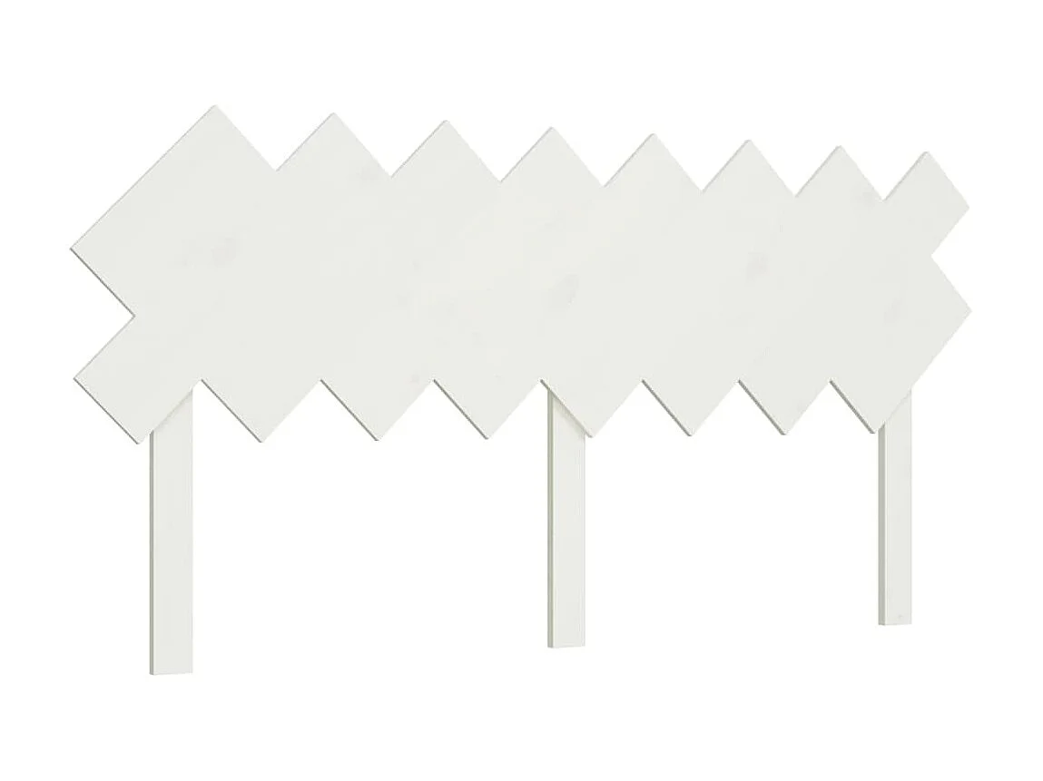 Kopfteil Weiß 159,5 x 3 x 80,5 cm Massives Kiefernholz
