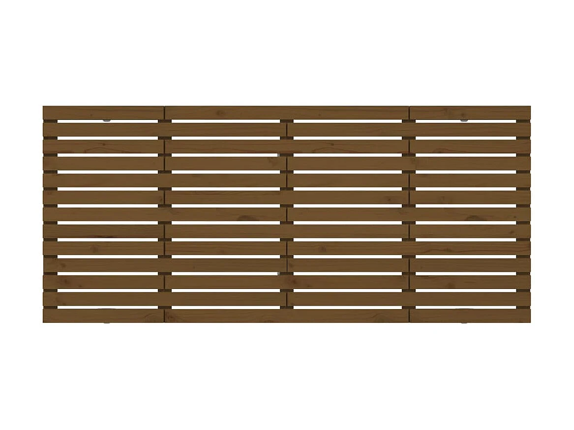 Wandhoofdeinde Honingbruin 206x3x91,5 cm Massief grenenhout