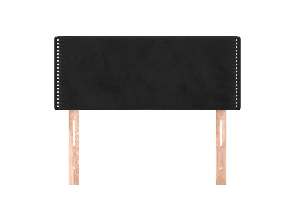 Tête de lit Noir 80x5x78/88 cm Velours