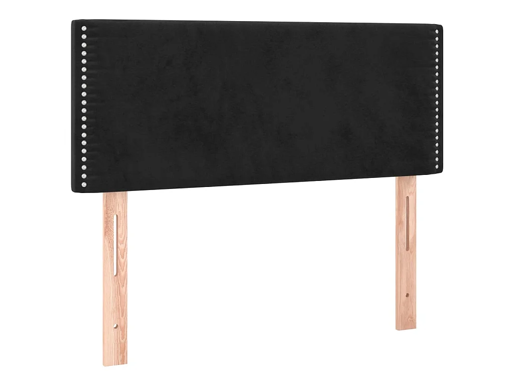 Tête de lit Noir 80x5x78/88 cm Velours