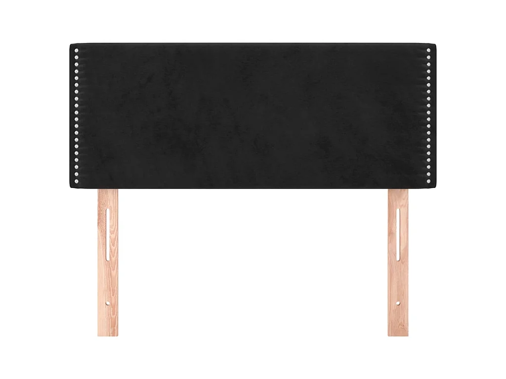 Tête de lit Noir 80x5x78/88 cm Velours