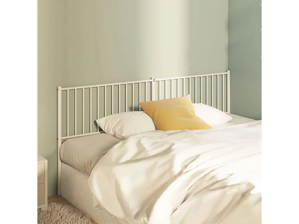 Cabeceira de metal branco 193 cm