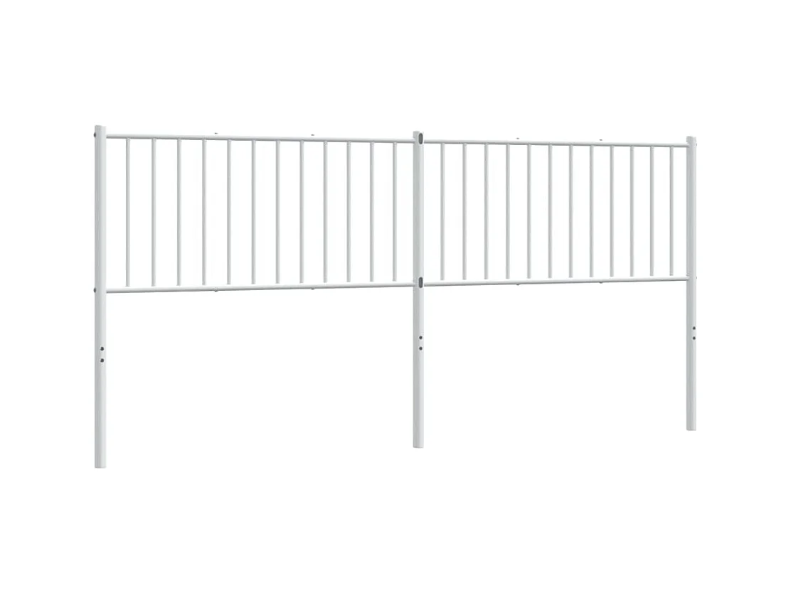 Tête de lit métal blanc 193 cm