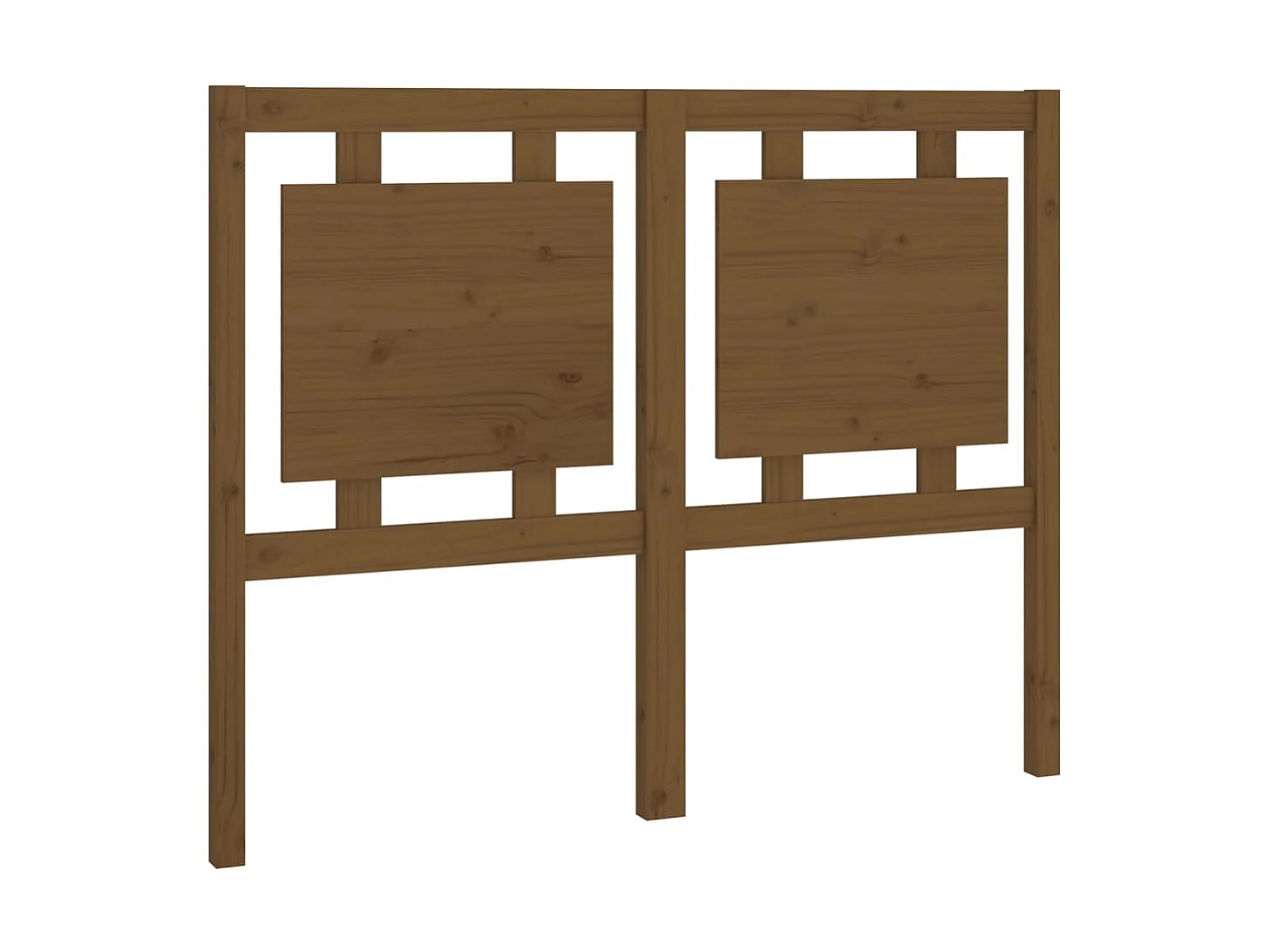 Tête de lit Marron miel 125,5x4x100 cm Bois massif de pin