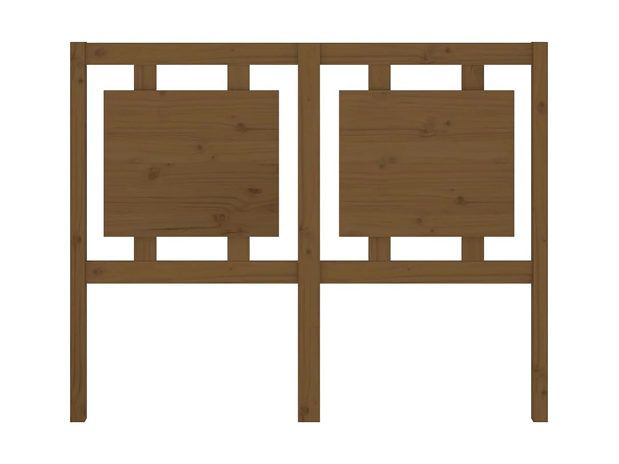 Tête de lit Marron miel 125,5x4x100 cm Bois massif de pin