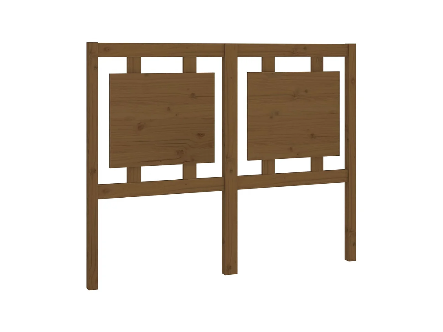Tête de lit Marron miel 125,5x4x100 cm Bois massif de pin