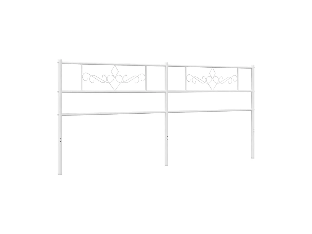 Tête de lit métal blanc 180 cm