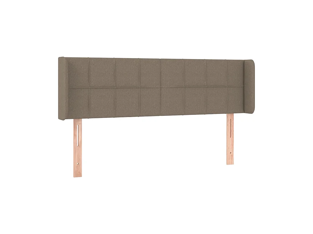 Tête de lit avec oreilles Taupe 147x16x78/88 cm Tissu