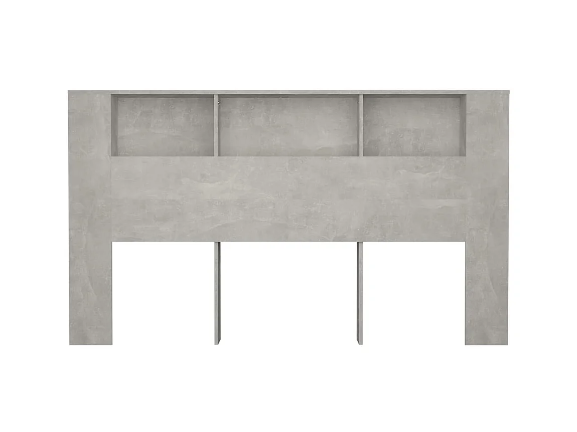 Mueble cabecero Gris hormigón 180x18,5x104,5 cm