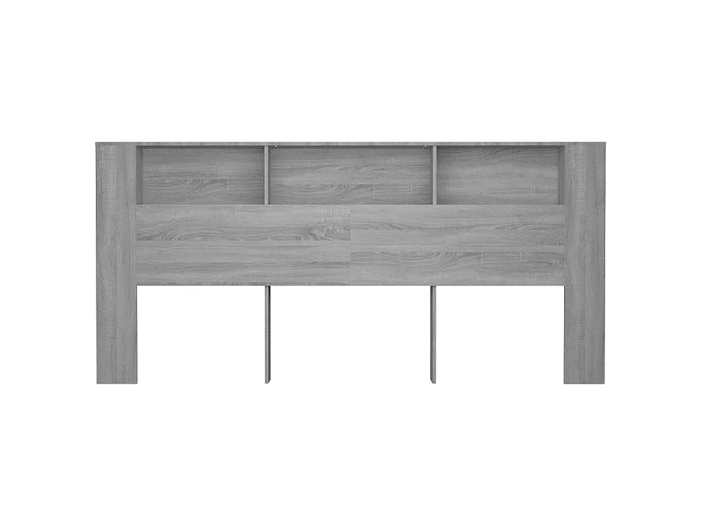 Armário de cabeceira cinza Sonoma 220x18,5x104,5 cm