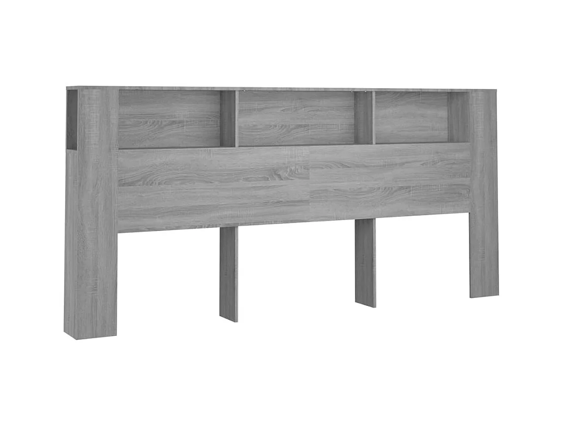 Armoire de tête de lit Sonoma gris 220x18,5x104,5 cm